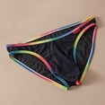 thumbnail image 2 of Yaoyar Mens Ice Silk Mesh Summer Briefs Solid Color Underwear Low Rise Quick Dry Sheer Netting Lightweight Fabric for Casual Summer Wear Briefs,Blue,L, 2 of 6