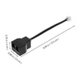 thumbnail image 6 of Pawsdot Rj11 Telephone Line Adapter Black ABS Copper Stable Signal 2Pcs, 6 of 6