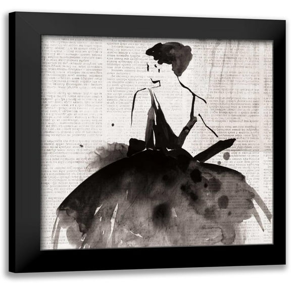 PI Galerie 12x12 Black Modern Framed Museum Art Print Titled - Spotlight I