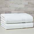 thumbnail image 3 of (2 pack) Better Homes & Gardens Signature Soft Solid Cotton 2 Piece Bath Sheet Set,Arctic White, 3 of 14