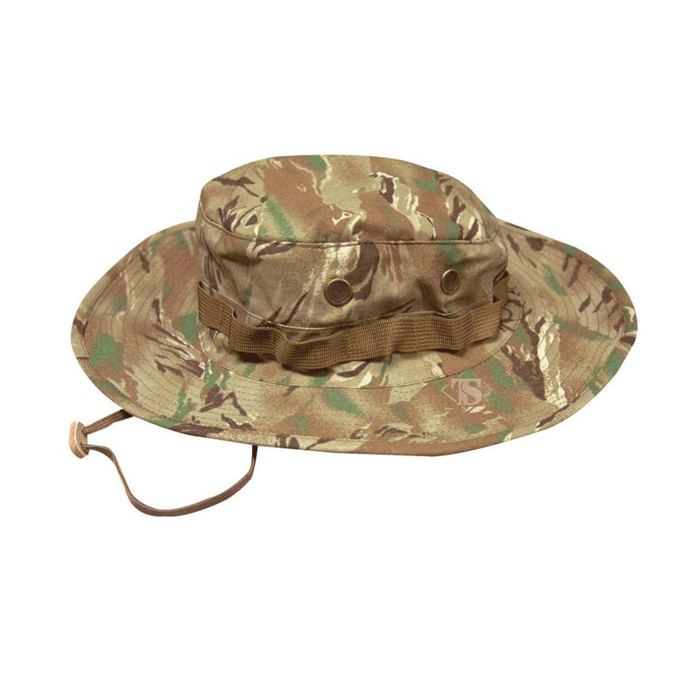 TruSpec 3214 NYCO RipStop Wide Brim Boonie Hat, All Terrain Tiger