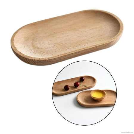 

Oval Wooden Tea Tray For Serving Snacks Food Tea Storage