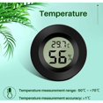 thumbnail image 3 of Mini termómetro digital LCD, higrómetro, temperatura, humedad -5070 ℃ 10% 99% RH, termómetro portátil, termohigrómetro, indicador para humidores de cocina de oficina, incubadoras de reptiles (6 pieza, 3 of 5