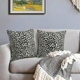 thumbnail image 3 of Black Leopard Print Pillow Covers 16x16 Inch Set of 2 Cheetah Animal Spots Decorative Throw Pillows for Couch Farmhouse Square Pillow Cases Home Decor for Living Room Sofa Bed Porch Outdoor, 3 of 6