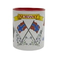 thumbnail image 4 of Oktoberfest Haus Multicolor Ceramic Coffee Mug with '' I Love Norway'' 12 oz, 4 of 6