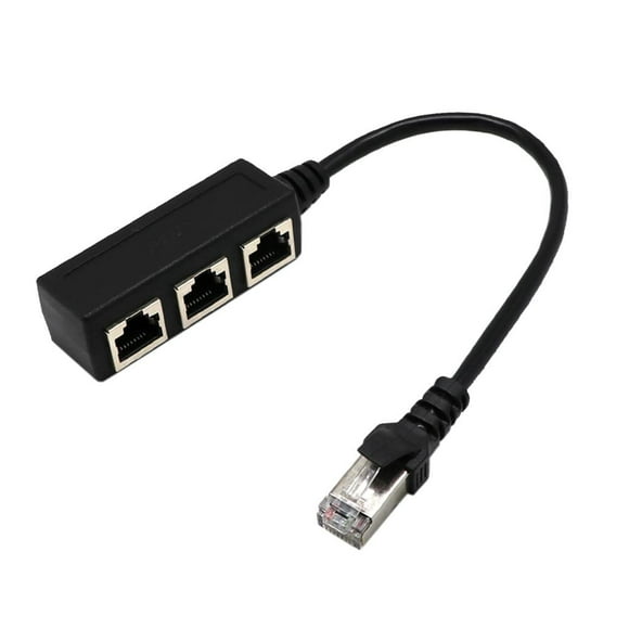 Ethernet Splitter Cable, 1 Male to 3 X Female Port LAN Ethernet Network Splitter