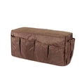 thumbnail image 2 of LAVA Sofa Chair Armrest Organizer Waterproof TV Remote Control Storage Organizer Holder for Smart Phone Books Magazines iPad Brown, 2 of 9