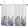 thumbnail image 5 of Spring Plant Watercolor Herb Curtain Home Decoration Living Room Short Curtains Window Treatments For Kitchen Bedroom, 5 of 6
