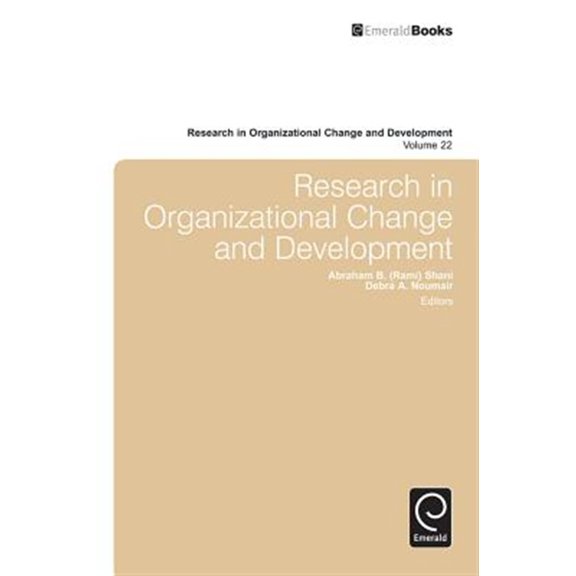 Pre-Owned Research in Organizational Change and Development: Research in Organizational Change and Development (Hardcover)