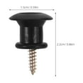 thumbnail image 5 of HONMEET 100pcs Guitar Strap Lock Buttons with Screws - Metal Mushroom End Pins Replacement for Acoustic Electric Bass Ukulele, 5 of 7