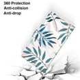 thumbnail image 7 of Wallet Case for Samsung Galaxy S23 Ultra (2023), Allytech Premium PU Leather Folio Flip Anti-Lost Wristlet Card Slots Magnetic Buckle Shockproof Stand Case for Galaxy S23 Ultra 5G, Green Leaves, 7 of 7