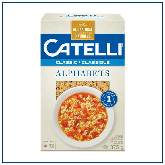 Pâtes Catelli Classiques, Alphabets 375 g