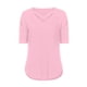 thumbnail image 5 of Puntoco 2024, tops a la moda de verano para mujer, pantalón corto informal de manga acampanada con cuello en V, camiseta holgada sólida, blusa, tops, 5 of 7