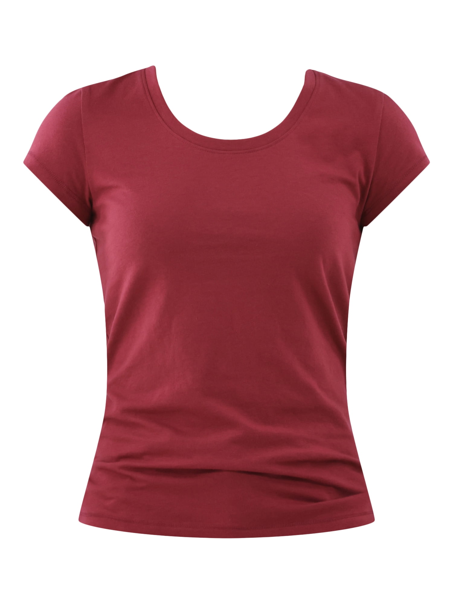 No Boundaries Short Sleeve Scoop Neck Tee, Women's XXS-XXXL