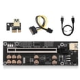 thumbnail image 2 of Guardoinrt Ordinateur Mineur PCI-E Adaptateur 1X vers 16X PCI - Convertisseur Rallonge Noir 1 Ensemble, 2 of 6