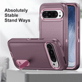 thumbnail image 4 of For Google Pixel 9 Pro XL Military Grade Dual Layer Shockproof Phone Case Build With Kickstand Dustproof Drop Proof Protective Cover for Pixel 9 Pro XL 2024 6.8"(Purple/Pink), 4 of 8