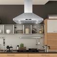 thumbnail image 2 of 36 in. Lumin Collection Ductless Island Range Hood in Stainless Steel, 2 of 10