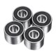 thumbnail image 1 of Uxcell 4Pcs 608/14-2RS Rodamientos de bolas de ranura profunda 8x22x14mm Rodamiento de acero cromado, 1 of 5