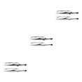 thumbnail image 4 of Becaristey Easy To Attach Car Accessory Cool Style And Personalized Fashionable Decorative Black and Grey 3Set, 4 of 6