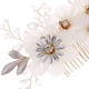 thumbnail image 4 of Peineta de flores, peineta para boda, exquisita peineta para boda, peinetas laterales para el cabello, compactas y livianas, 4 of 5