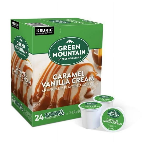 Caramel Vanilla Cream Coffee K-Cups, 24/box | Bundle of 5 Boxes