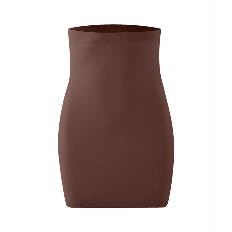 Lnwuy Half Slips for Women Solid Color underskirt Slip Skirt High Waist under Dress Slips for under Dresses Shapewear Slip Brown L, Women's, Size: Lnwuy Half Slips for Women Solid Color underskirt Slip Skirt High Waist under Dress Slips for under Dresses Shapewear Slip Brown L, Women's, Size: