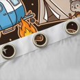 thumbnail image 4 of Castle Fairy Cute Camping Bear Blackout Curtains Set of 2 (52x84 Each) for Kids, Whimsical RV Tent Window Curtains for Bedroom, Brown Blue, 4 of 6