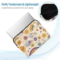 thumbnail image 2 of FORMRS 15-15.6 inch Laptop Sleeve Case Soft Carrying Quilted Computer Bag Cover, Beige Retro Rainbow, 2 of 7