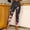 Pink, variant on AOOCHASLIY Long Pants Clearance Women's Summer Casual Elastic Waist Printed Pants