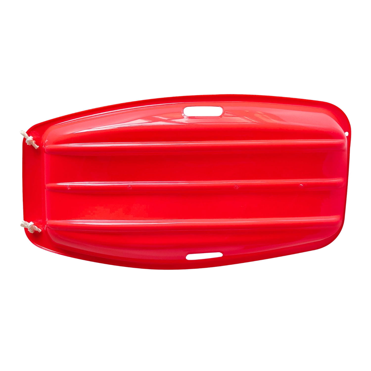 (2 pack) Red Snow Toboggan Sled with Tow Rope, Red Plastic, Winter Accessories, Ages 3+ by MinnARK