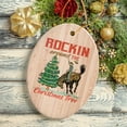 thumbnail image 4 of Vintage Western Theme Rockin Around the Christmas Tree Ornament, Cowboy Rodeo Old Fashioned Decor, 4 of 5