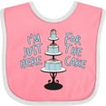 thumbnail image 3 of Inktastic I'm Just Here for the Cake Funny Wedding Boys or Girls Baby Bib, 3 of 4
