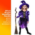 thumbnail image 3 of Skeleteen Witch Realistic Wizard Flying Broomstick Halloween Costume Accessory, 3 of 7