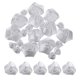 thumbnail image 1 of 20 piezas 2 tamaños rosas de cinta de satén 2.5cm/5cm rosas de cinta de telas artificiales para accesorios de manualidades (plata), 1 of 5