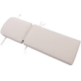 thumbnail image 2 of Beige 2-Pack Outdoor Chaise Lounge Cushions, 5'' Thick Olefin Patio Cushions with Removable Covers, Fade Resistant & Water Resistant Chaise Cushions for Poolside Patio Furniture, Fits 72-74''Lounges, 2 of 9