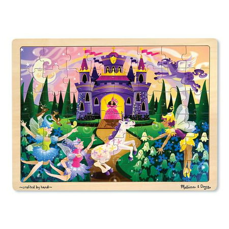 Melissa & Doug Fairy Fantasy Wooden Jigsaw Puzzle With Storage Tray (48 (Best Wooden Jigsaw Puzzles)