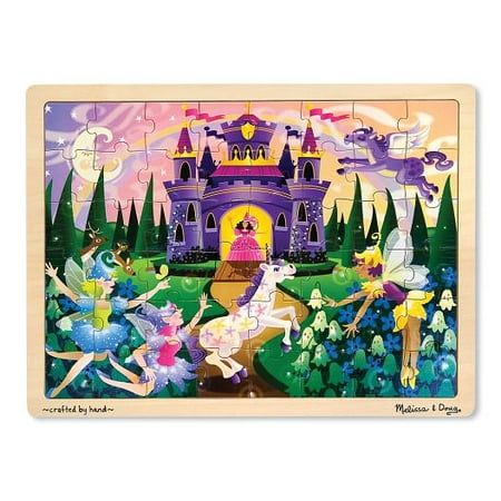 Melissa & Doug Fairy Fantasy Wooden Jigsaw Puzzle With Storage Tray (48