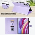 thumbnail image 4 of for Xiaomi Redmi Pad Pro/Xiaomi Poco Pad 12.1 inch Case, Rhombus Pattern Multiple Viewing Angles Stand Slim Folio Cover (Purple), 4 of 6