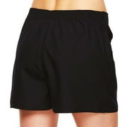 Croft & Barrow Black Tummy Slimmer Board Shorts Swimwear Womens Plus Size 26W