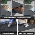 thumbnail image 3 of OVYEOFR 3ft x 10ft Non-Slip Runner Rug – Heavy Duty Rubber Backing, Indoor Outdoor Utility Mat for High-Traffic Areas Entryway, Kitchen, Corridor, Grey, 3 of 13