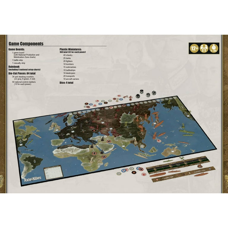 Renegade Game Studios Axis & Allies: 1941 - A WWII Strategy Board Game, Renegade Game Studios, Epic War Game Set in 1941, Struggle for Supremacy, Ages 12+, 2-5 Players, 1-3 Hour Playing Time Renegade Game Studios Axis & Allies: 1941 - A WWII Strategy Board Game, Renegade Game Studios, Epic War Game Set in 1941, Struggle for Supremacy, Ages 12+, 2-5 Players, 1-3 Hour Playing Time