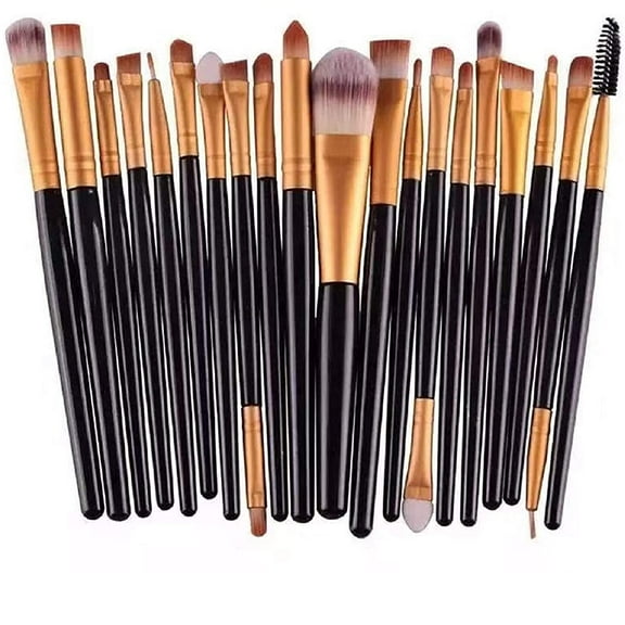 Makeup Brushes Set 20 PCS, Eyeliner Eyeshadow Blending Brush, Wool MakeUp Brush Set ,Powder Face Foundation Eyeshadow Eyeliner Lip Cosmetic Brushes