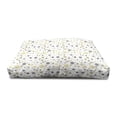 thumbnail image 4 of Christmas Pet House, Snowy Winter Concept Art with Holiday Theme Color Spots and Snowflakes, Outdoor & Indoor Portable Dog Kennel with Pillow and Cover, 5 Sizes, Grey Yellow White, by Ambesonne, 4 of 5