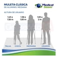 thumbnail image 4 of Muletas Axilares Ajustables De Aluminio Grande Medical Store HE-5300G, 4 of 4