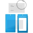thumbnail image 3 of Luggage Tags Business Card Holder TUFFTAAG Travel ID Bag Tag in Many Color Options - 2-Pack - Blue Azure, 3 of 7