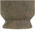 thumbnail image 5 of DecMode 15" Handmade Textured Amphora Dark Brown Ceramic Vase with Two Long Handles, 5 of 10