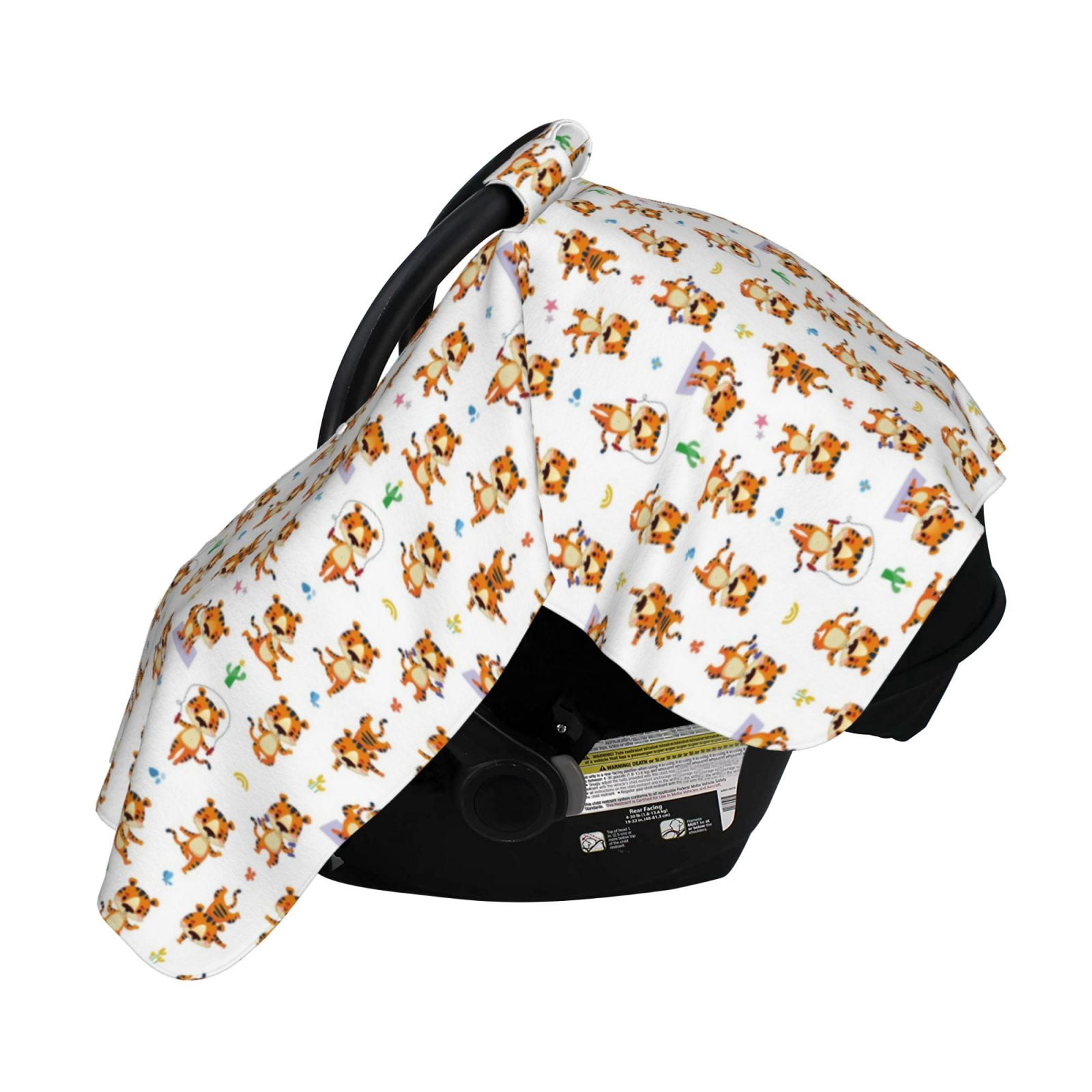Naloa Tigers go in for Sports Baby Car Seat Cover, Breathable Baby Carrier Cover, Multiuse Baby Carrier Cover & Nursing Breastfeeding Cover