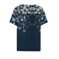 thumbnail image 5 of Puntoco 2024, tops de verano a la moda para mujer, top informal estampado de manga corta con cuello en V, 5 of 5
