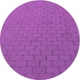thumbnail image 1 of Ahgly Company Machine Washable Indoor Round Transitional Dark Orchid Purple Area Rugs, 7' Round, 1 of 7