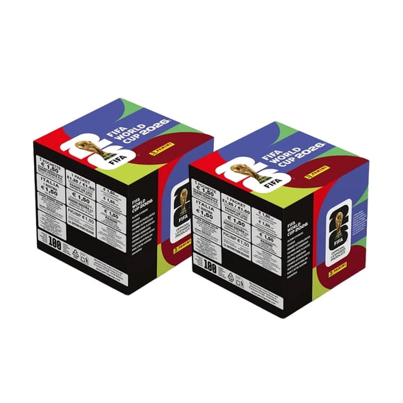 2 Cajas de 100 Sobres Panini Copa Mundial de la FIFA 2026